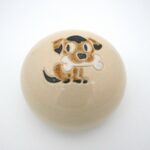 Urne en céramique décorée animal - chien
